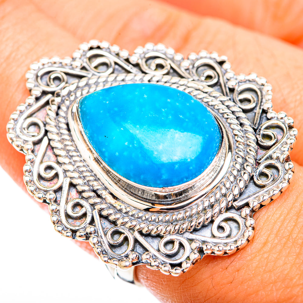 Smithsonite Rings handcrafted by Ana Silver Co - RING119390