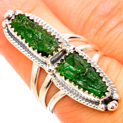 Chrome Diopside Rings handcrafted by Ana Silver Co - RING119395