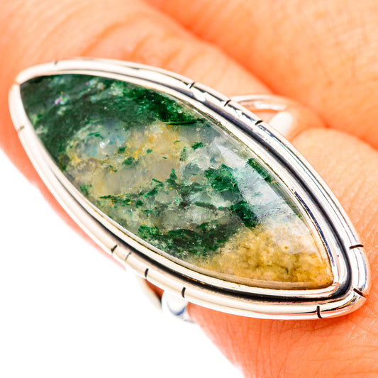 Green Aventurine Rings handcrafted by Ana Silver Co - RING119404