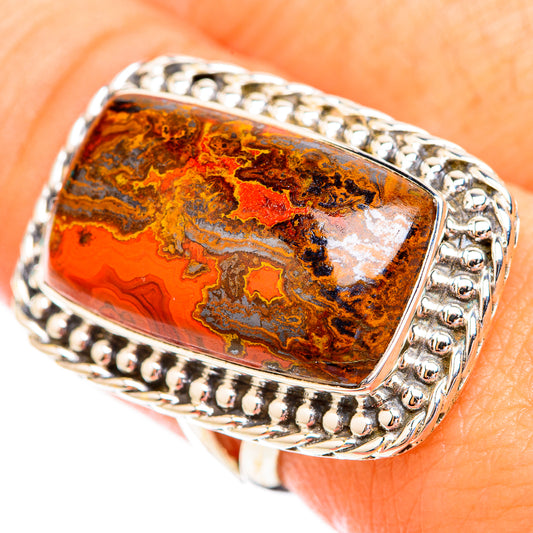 Moroccan Agate Rings handcrafted by Ana Silver Co - RING119407