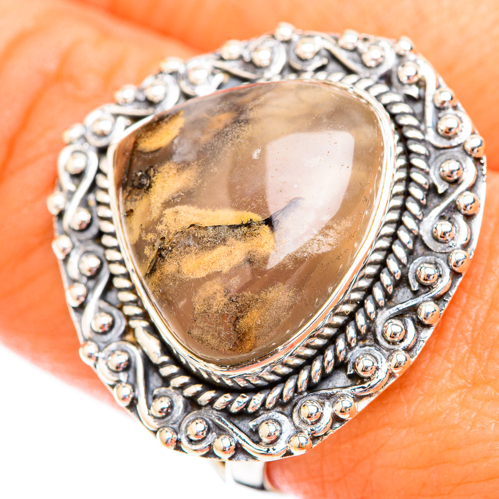 Tiger Dendrite Agate Rings handcrafted by Ana Silver Co - RING119409