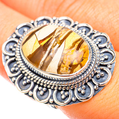 Brecciated Mookaite Rings handcrafted by Ana Silver Co - RING119411