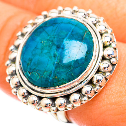 Chrysocolla Rings handcrafted by Ana Silver Co - RING119432