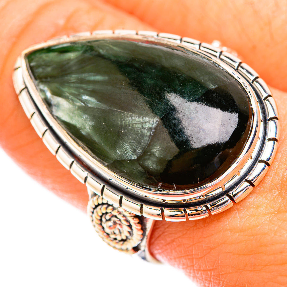 Seraphinite Rings handcrafted by Ana Silver Co - RING119445