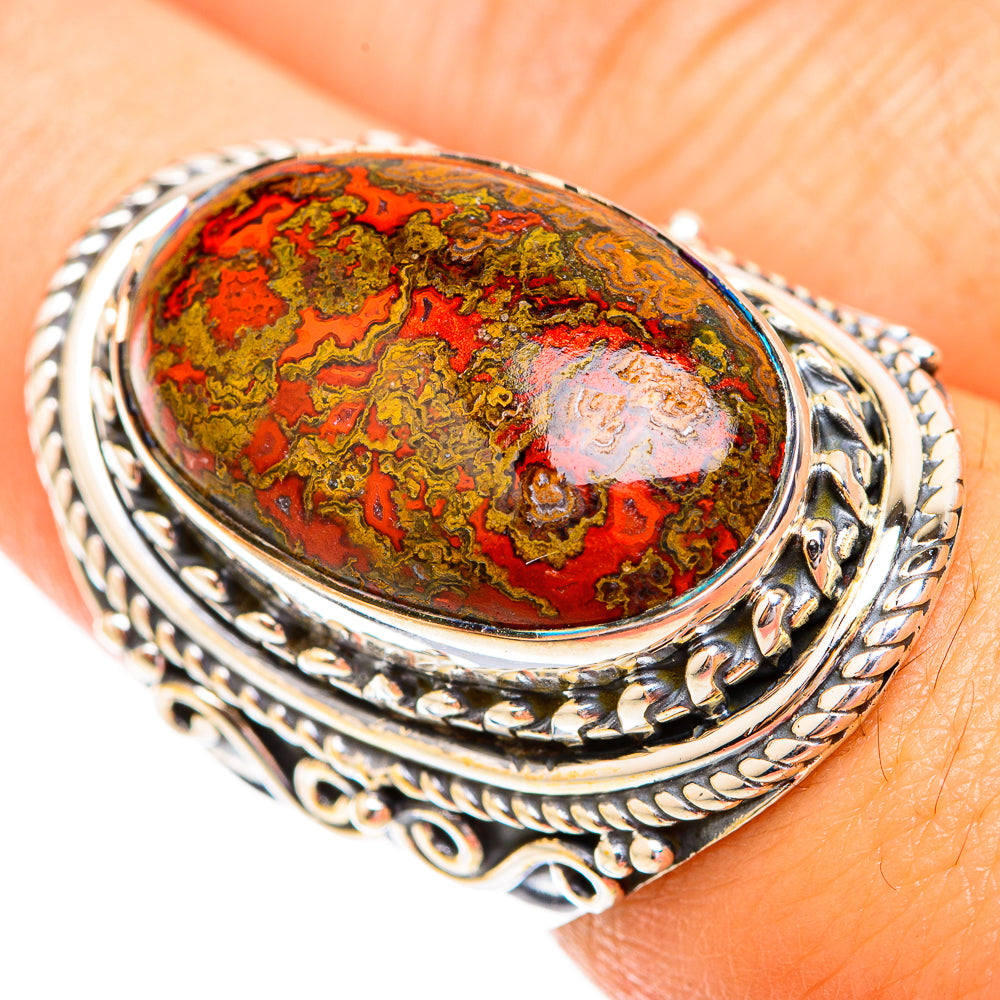 Moroccan Agate Rings handcrafted by Ana Silver Co - RING119448