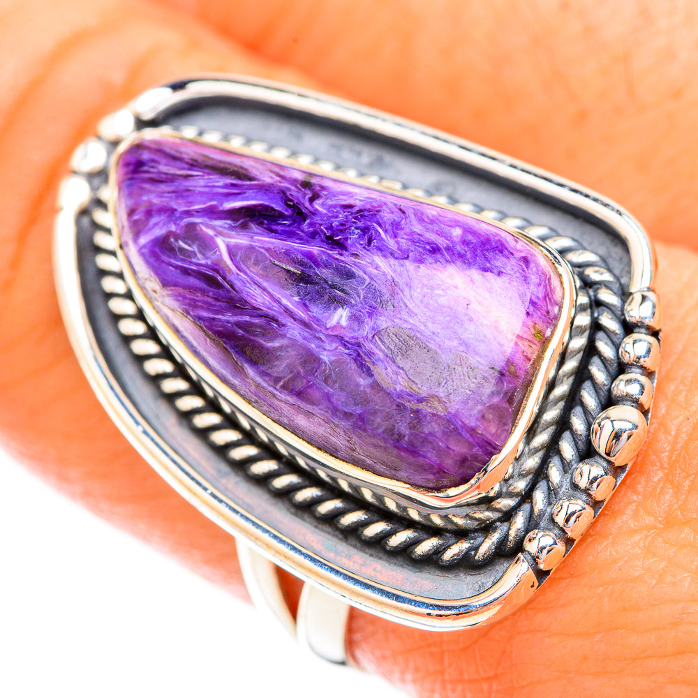 Charoite Rings handcrafted by Ana Silver Co - RING119453