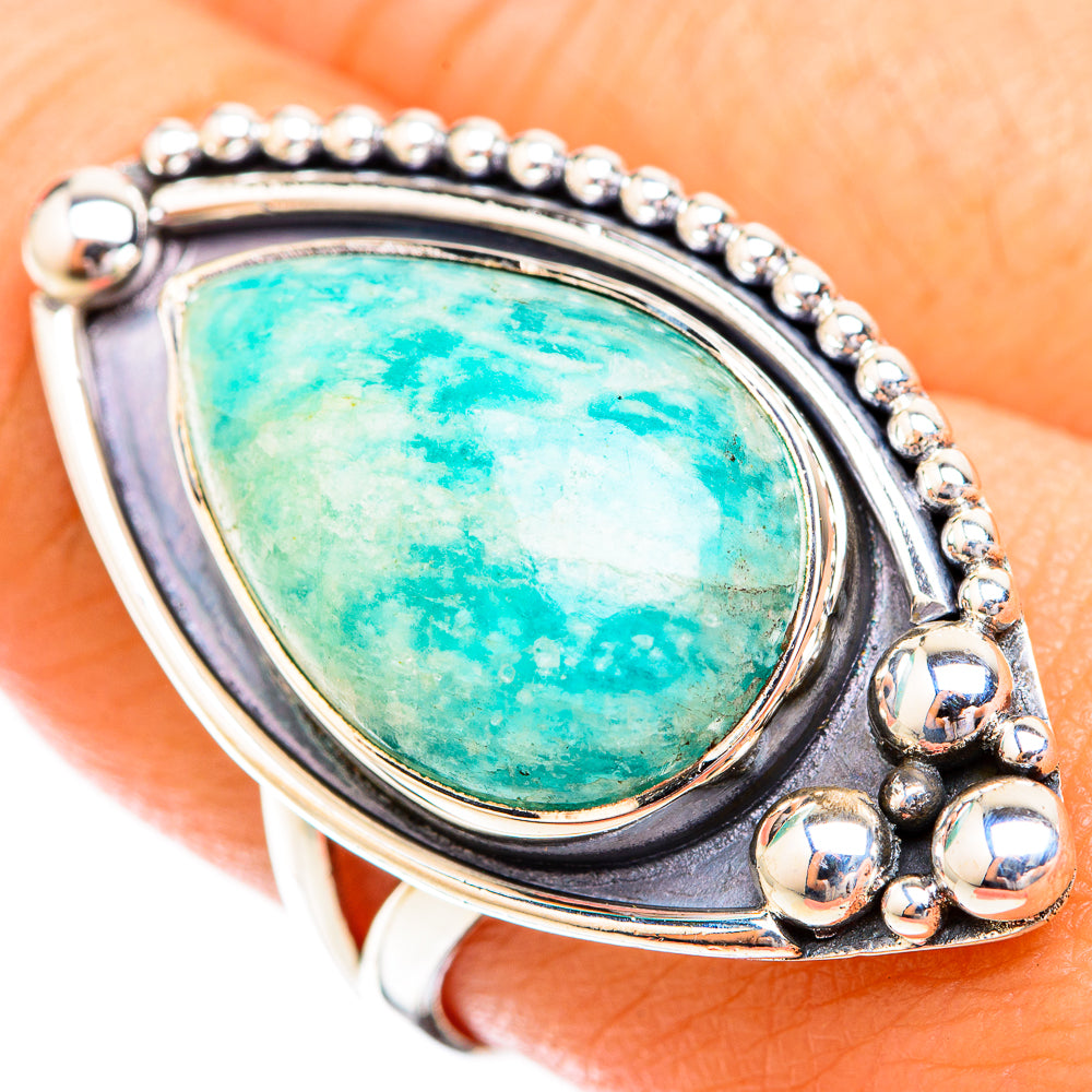 Amazonite Rings handcrafted by Ana Silver Co - RING119475