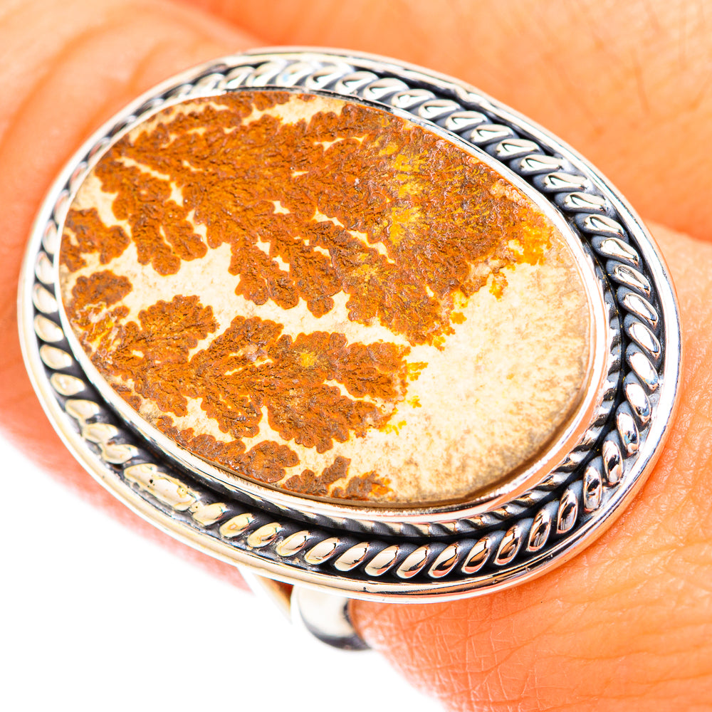 Germany Psilomelane Dendrite Rings handcrafted by Ana Silver Co - RING119481
