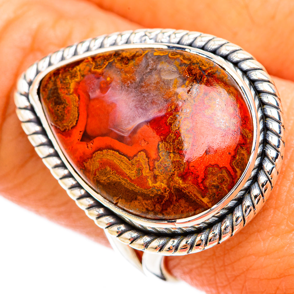 Moroccan Agate Rings handcrafted by Ana Silver Co - RING119484