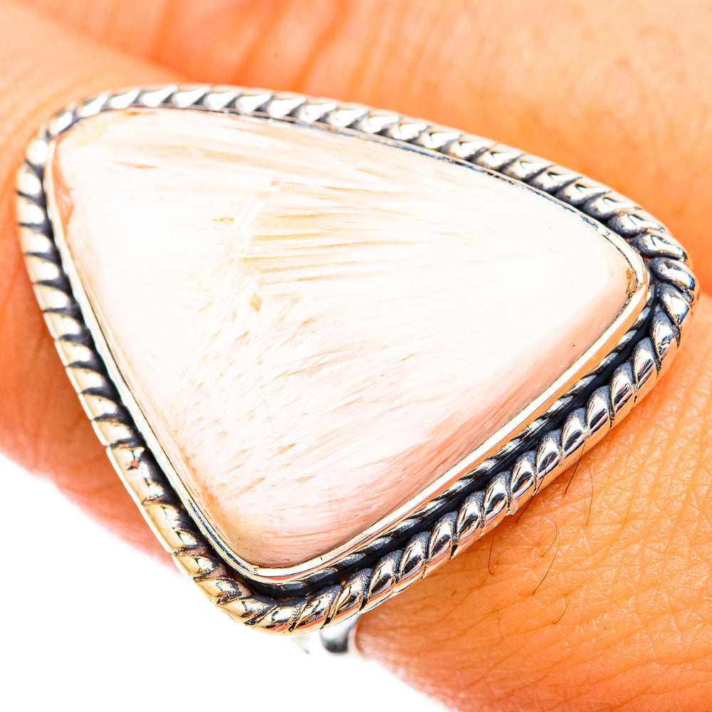 Scolecite Rings handcrafted by Ana Silver Co - RING119485