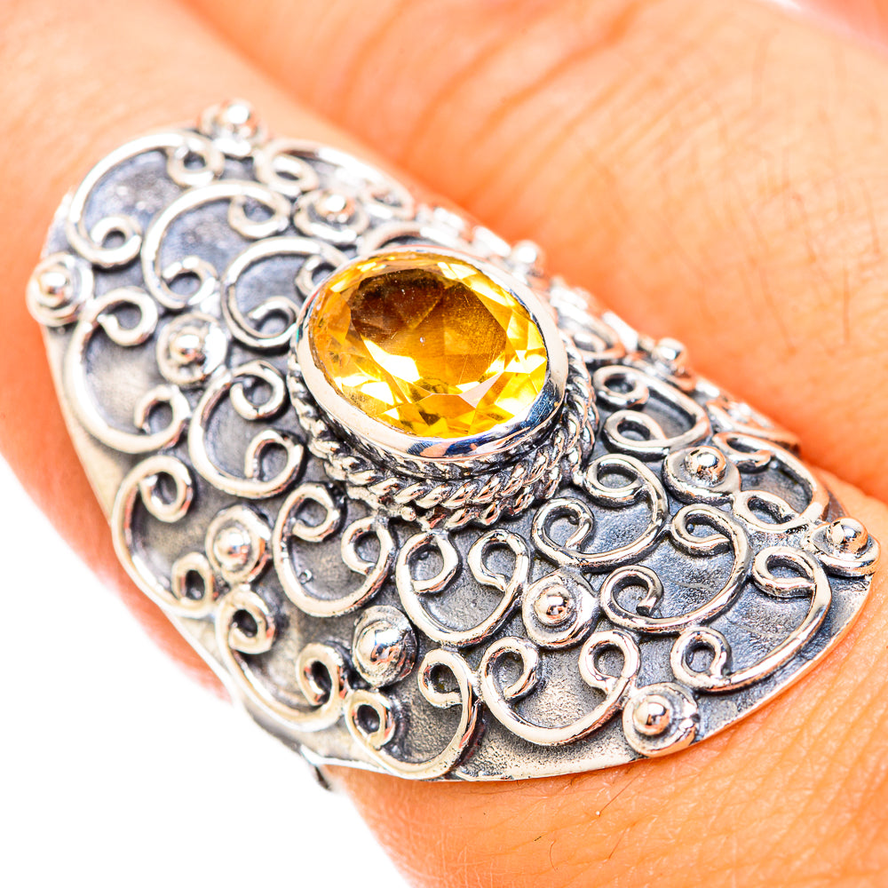 Citrine Rings handcrafted by Ana Silver Co - RING119486