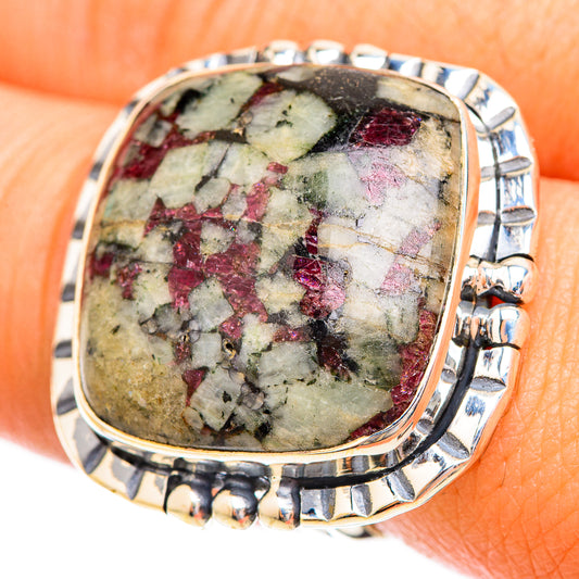 Russian Eudialyte Rings handcrafted by Ana Silver Co - RING119490
