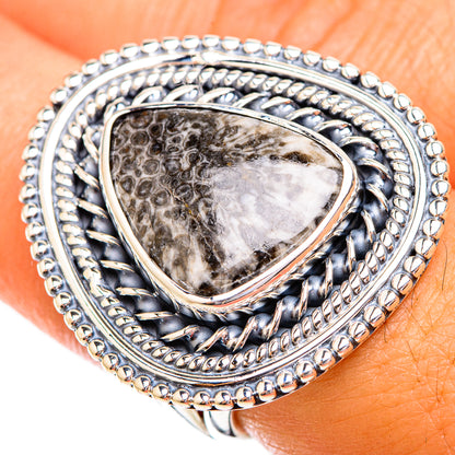 Stingray Coral Rings handcrafted by Ana Silver Co - RING119496