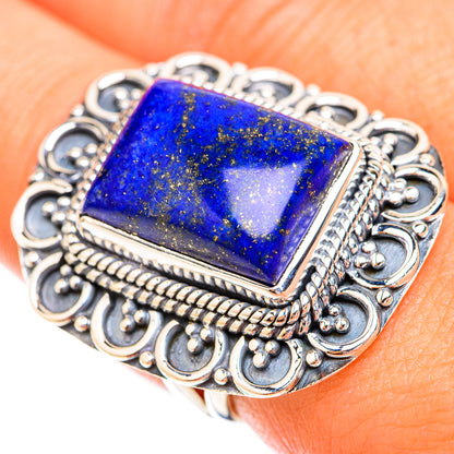 Lapis Lazuli Rings handcrafted by Ana Silver Co - RING119508