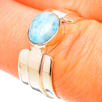 Larimar Rings handcrafted by Ana Silver Co - RING119515