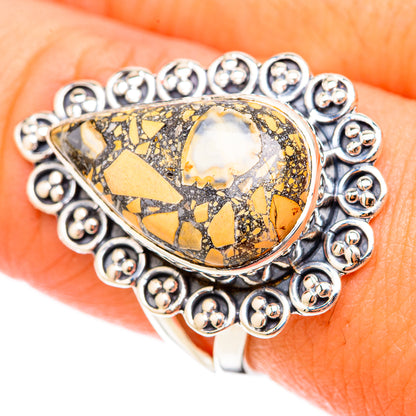 Brecciated Mookaite Rings handcrafted by Ana Silver Co - RING119521