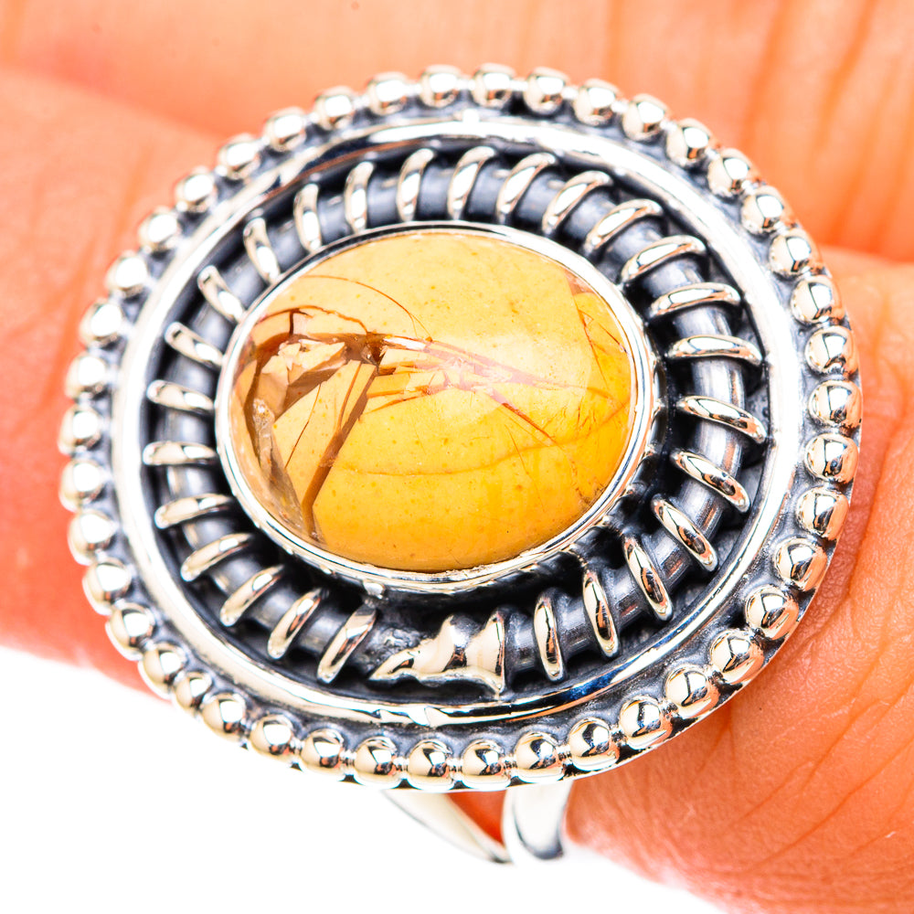 Brecciated Mookaite Rings handcrafted by Ana Silver Co - RING119523