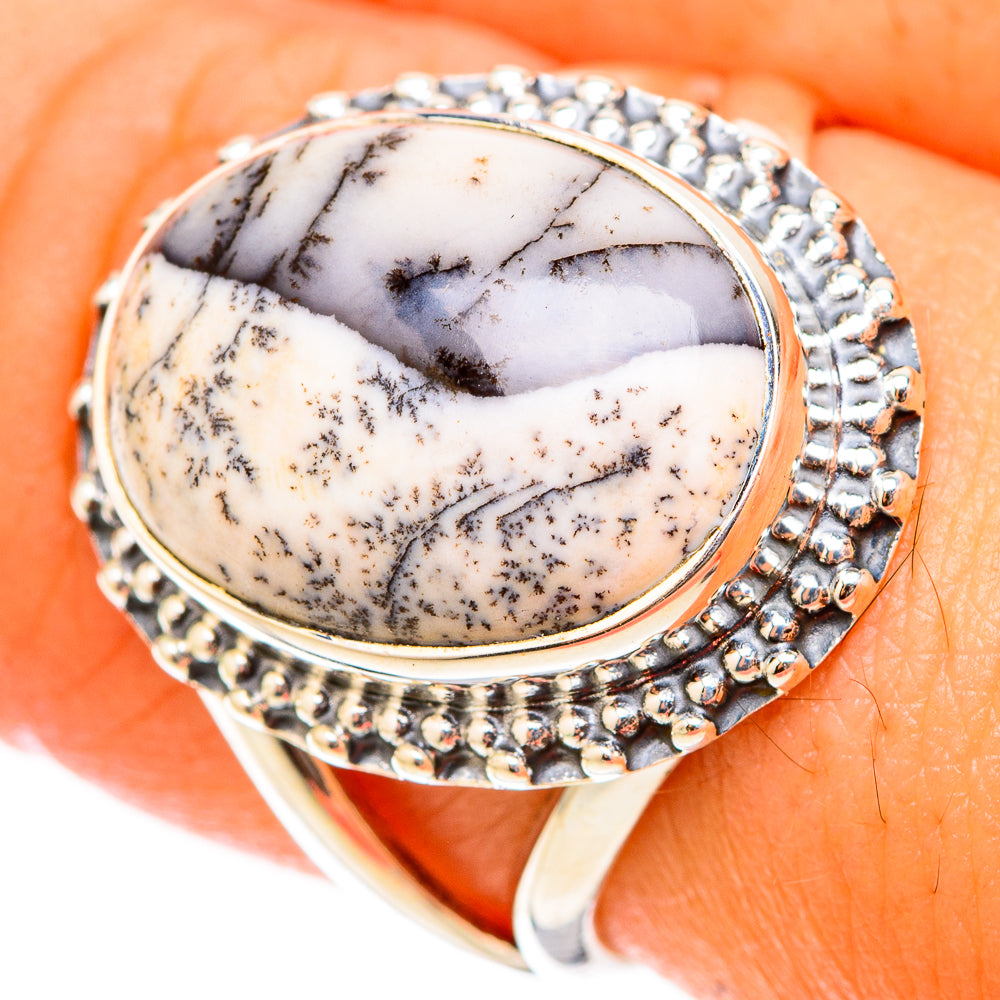 Dendritic Opal Rings handcrafted by Ana Silver Co - RING119533