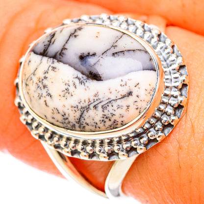 Dendritic Opal Rings handcrafted by Ana Silver Co - RING119533