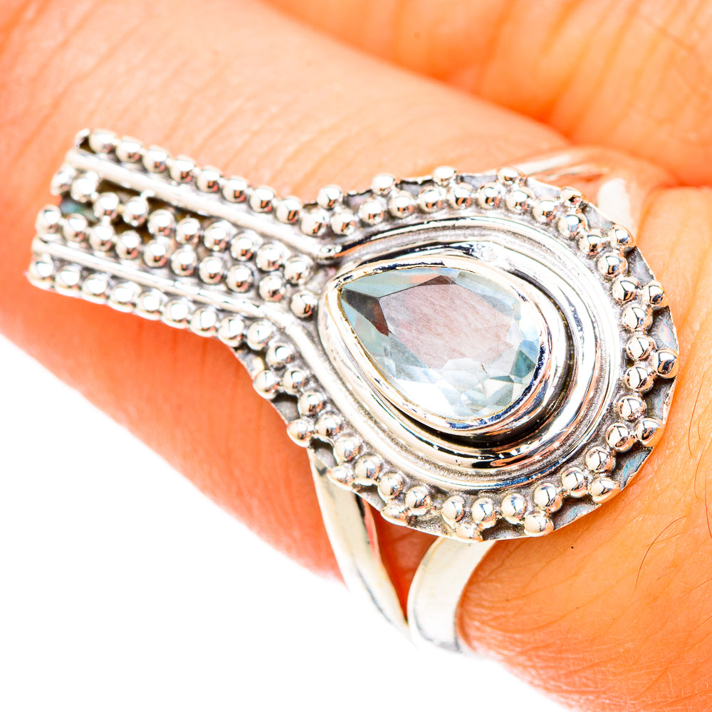 Blue Topaz Rings handcrafted by Ana Silver Co - RING119543