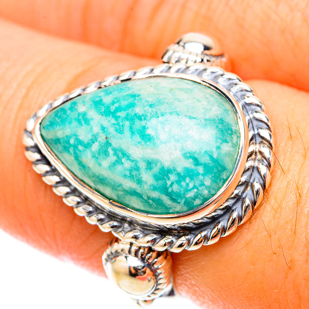 Amazonite Rings handcrafted by Ana Silver Co - RING119548