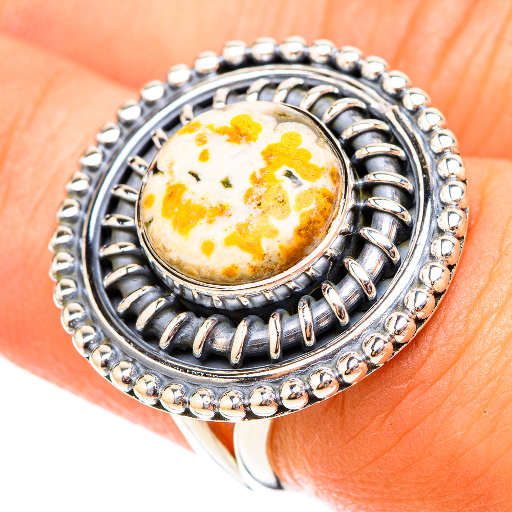 Ocean Jasper Rings handcrafted by Ana Silver Co - RING119550