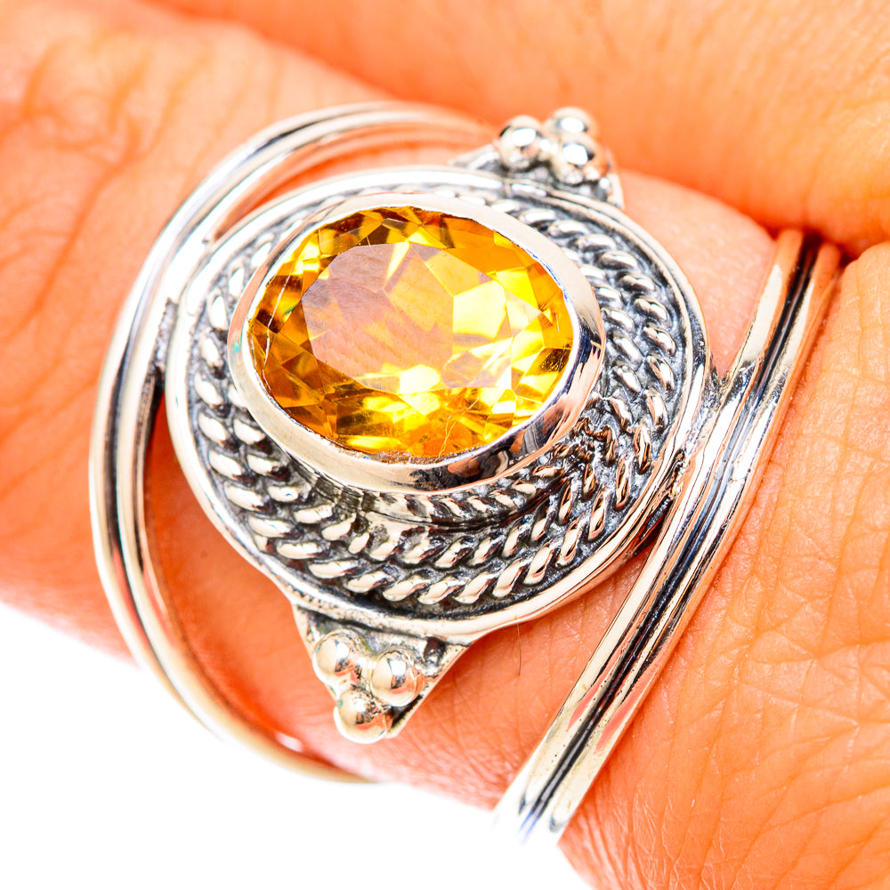 Citrine Rings handcrafted by Ana Silver Co - RING119553