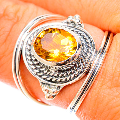 Citrine Rings handcrafted by Ana Silver Co - RING119553