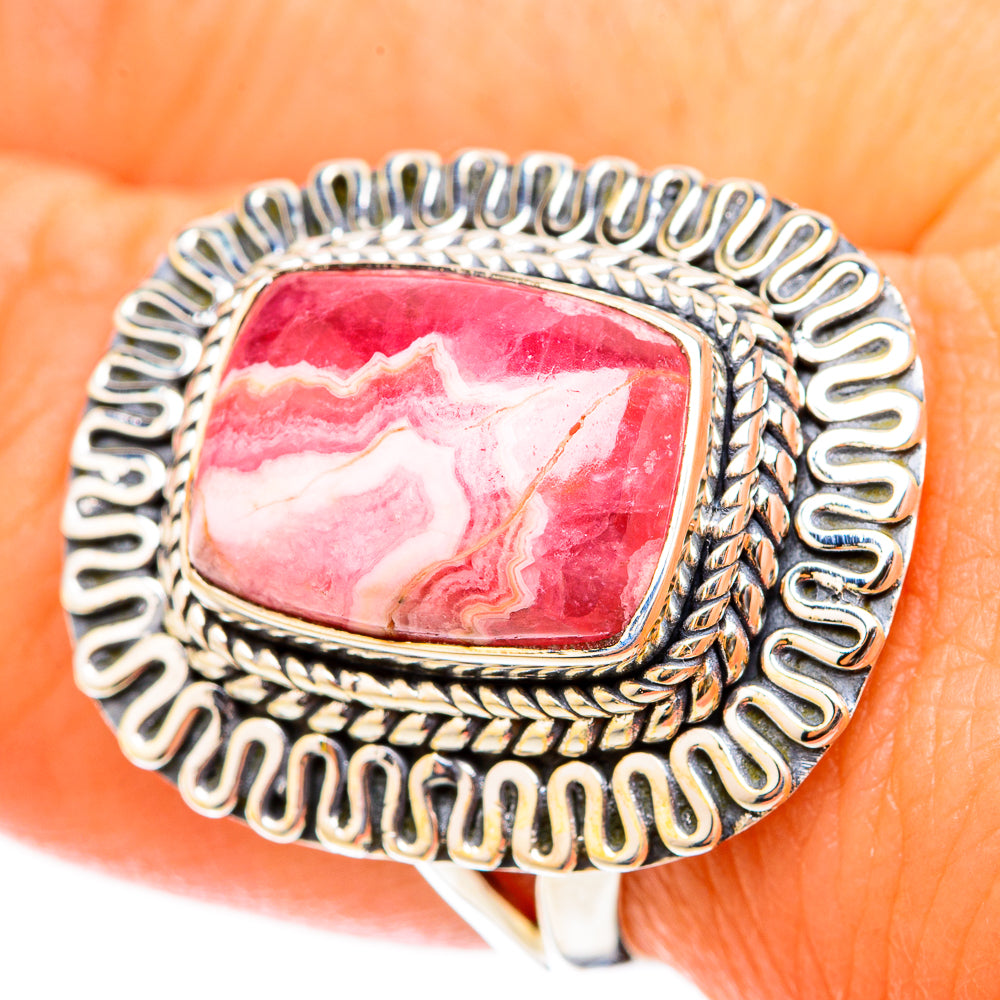 Rhodochrosite Rings handcrafted by Ana Silver Co - RING119555