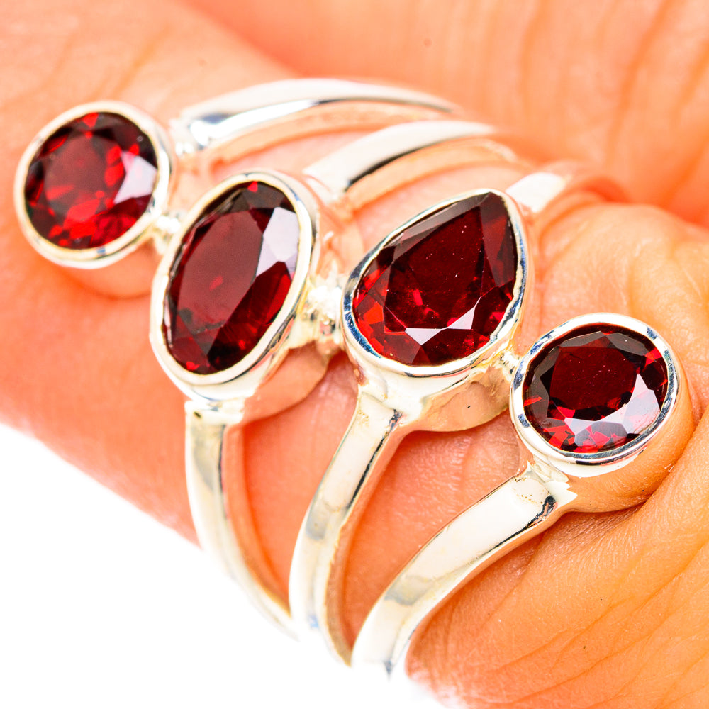 Garnet Rings handcrafted by Ana Silver Co - RING119556