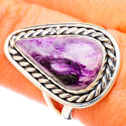 Charoite Rings handcrafted by Ana Silver Co - RING119557