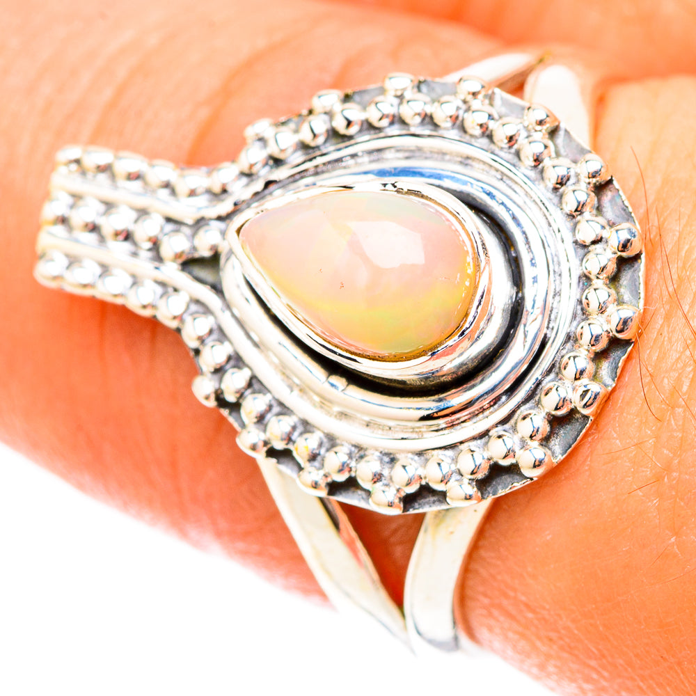 Ethiopian Opal Rings handcrafted by Ana Silver Co - RING119563