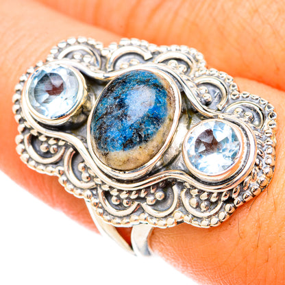 K2 Azurite Rings handcrafted by Ana Silver Co - RING119567