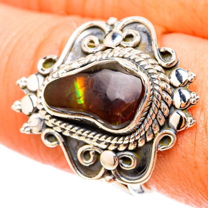 Mexican Fire Agate Rings handcrafted by Ana Silver Co - RING119576
