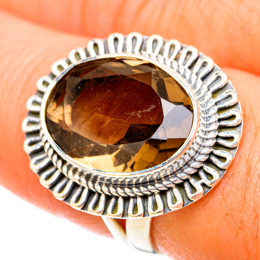 Smoky Quartz Rings handcrafted by Ana Silver Co - RING119577