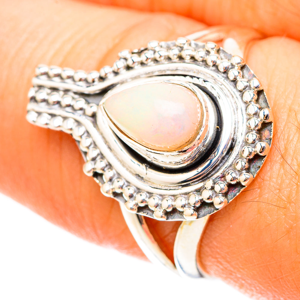 Ethiopian Opal Rings handcrafted by Ana Silver Co - RING119588
