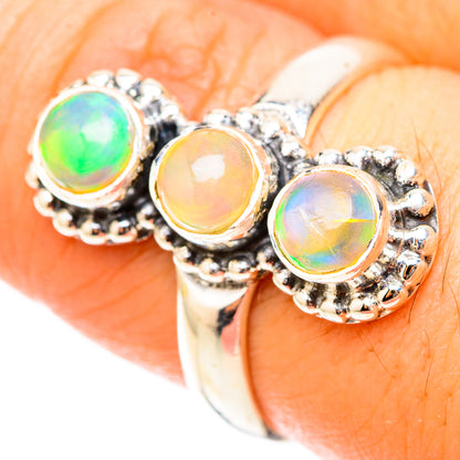 Ethiopian Opal Rings handcrafted by Ana Silver Co - RING119589