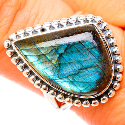 Labradorite Rings handcrafted by Ana Silver Co - RING119594