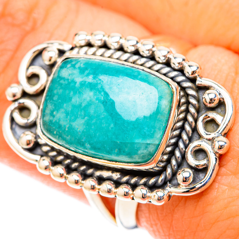 Amazonite Rings handcrafted by Ana Silver Co - RING119600