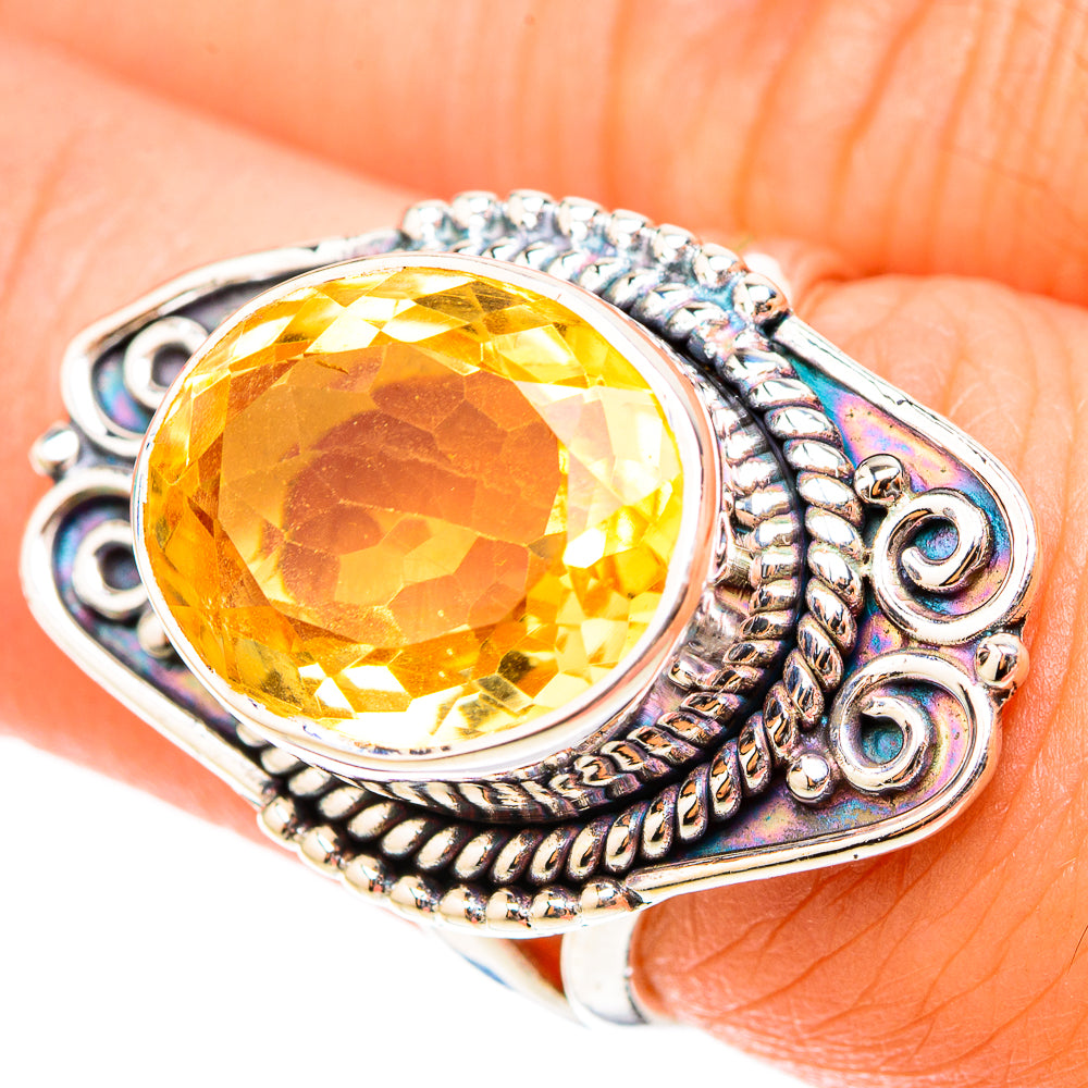 Citrine Rings handcrafted by Ana Silver Co - RING119603