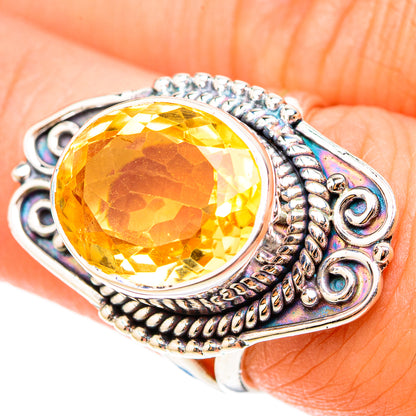Citrine Rings handcrafted by Ana Silver Co - RING119603
