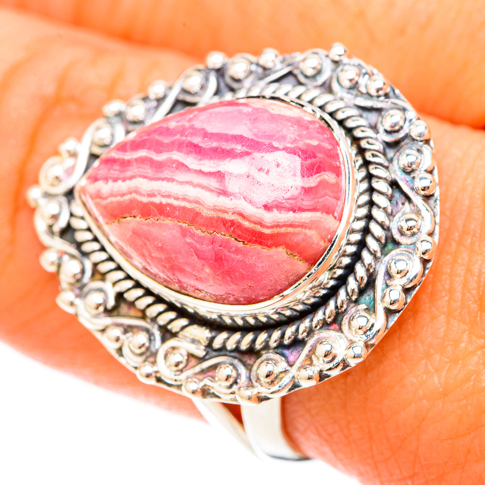 Rhodochrosite Rings handcrafted by Ana Silver Co - RING119606