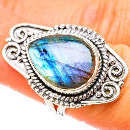Labradorite Rings handcrafted by Ana Silver Co - RING119614