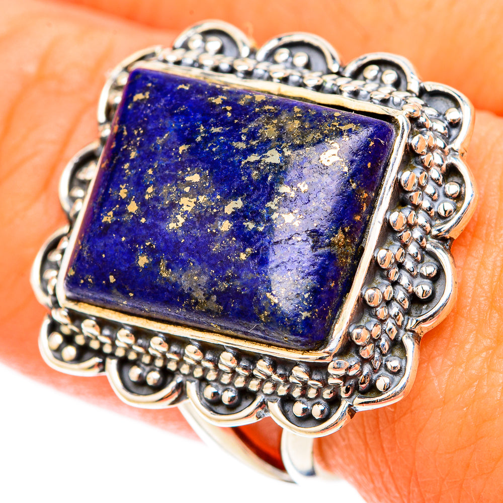 Lapis Lazuli Rings handcrafted by Ana Silver Co - RING119617