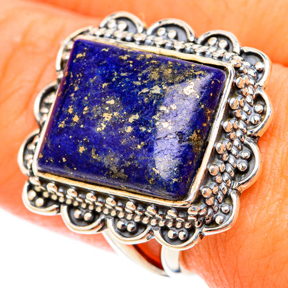 Lapis Lazuli Rings handcrafted by Ana Silver Co - RING119617