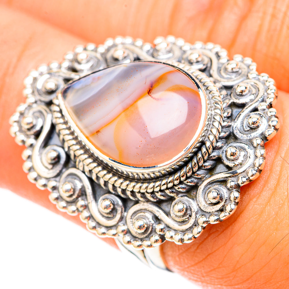 Botswana Agate Rings handcrafted by Ana Silver Co - RING119627