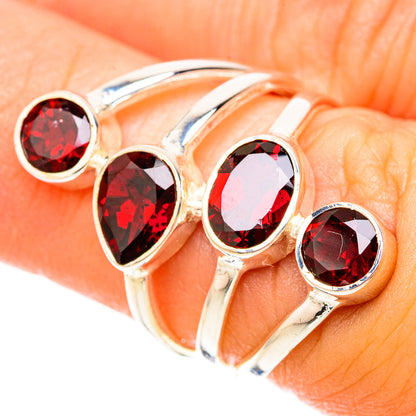 Garnet Rings handcrafted by Ana Silver Co - RING119630