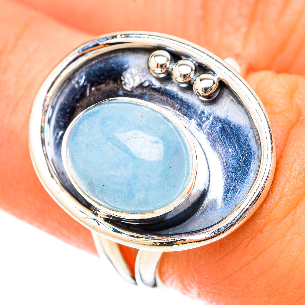 Aquamarine Rings handcrafted by Ana Silver Co - RING119638