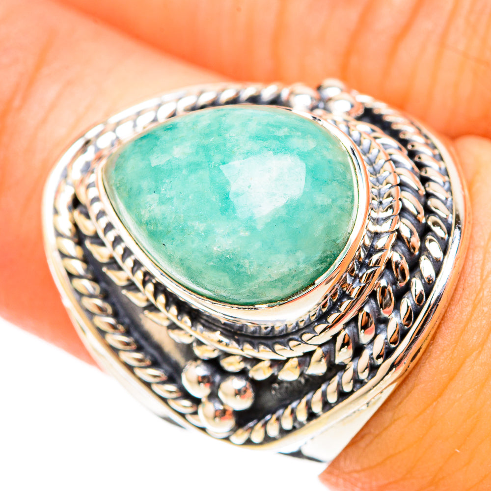 Amazonite Rings handcrafted by Ana Silver Co - RING119645
