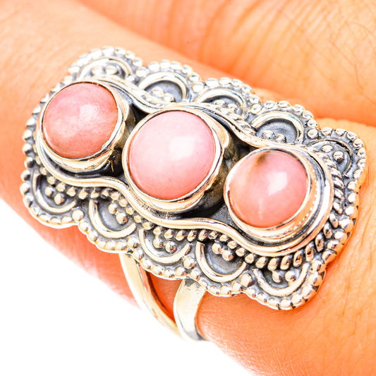 Pink Opal Rings handcrafted by Ana Silver Co - RING119653